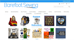 Desktop Screenshot of barefootsewing.com